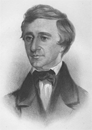 Rowse drawing of Thoreau 1854